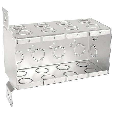 Southwire Electrical Box, 87 cu in, Masonry Box Type, 4 Gangs, Steel TB-435-F